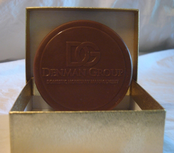 chocolate hockey puck